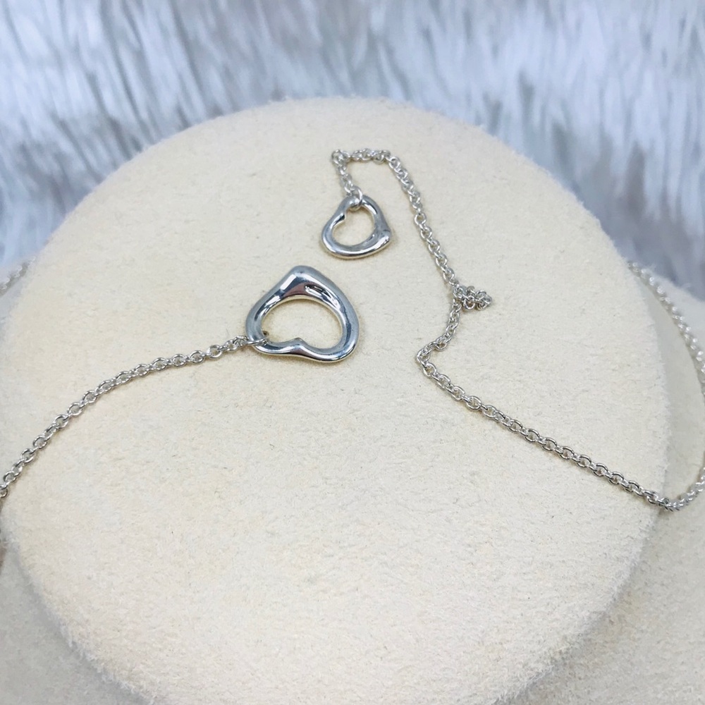 TIFFANY & Co.  Open Heart Lariat Necklace - Picture 4 of 8